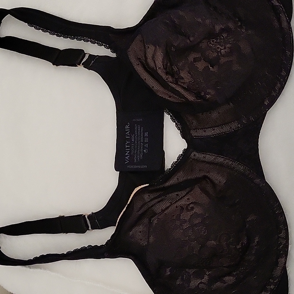 VANITY FAIR 40C BLACK BRA